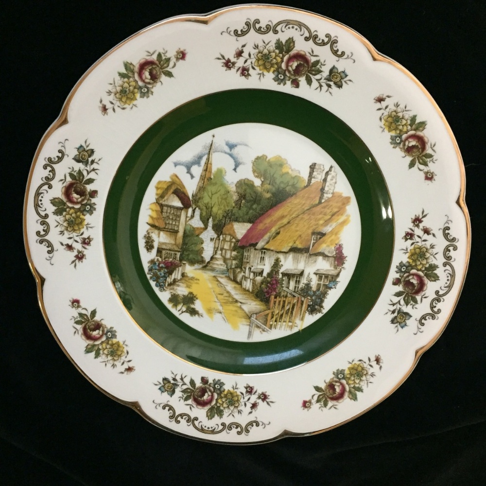 Vtg IRONSTONE Plate Ascot England Wood & Sons - Picture 2 of 8